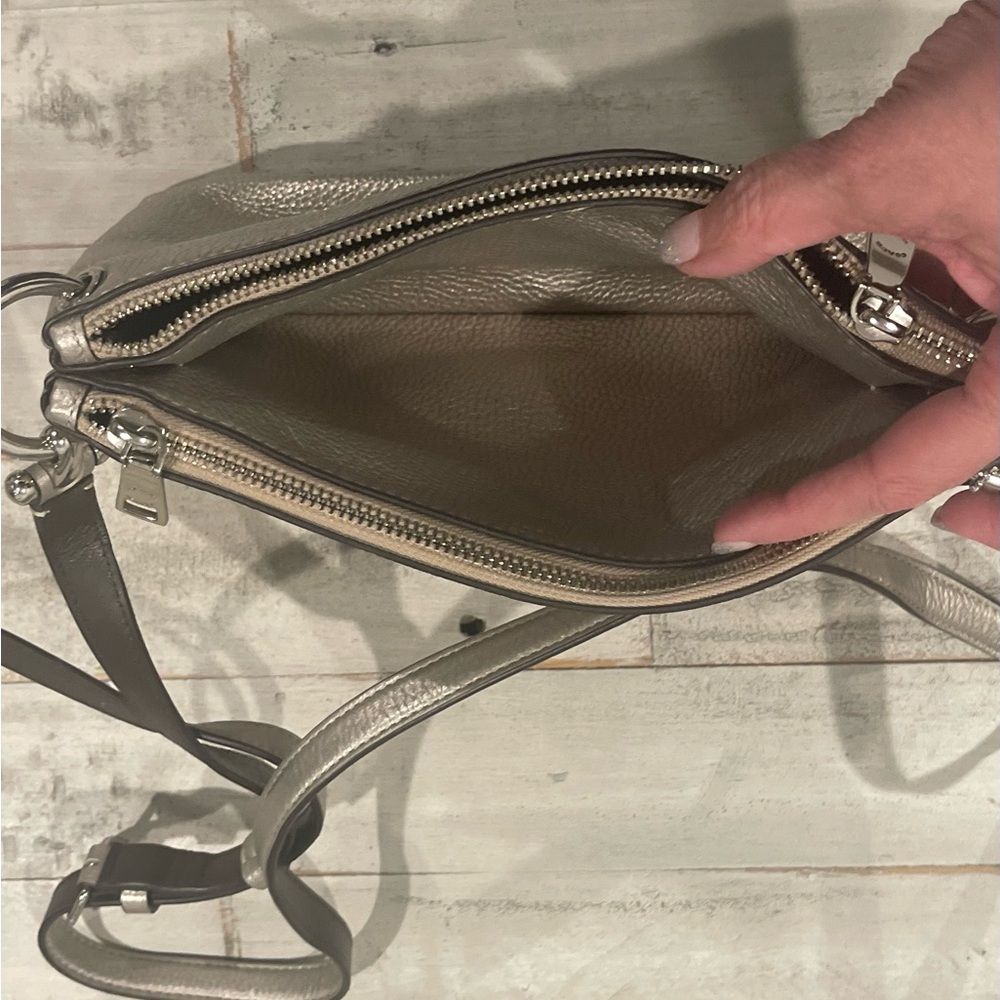 Coach Metallic Gold  Crossbody Bag - Picture 4 of 7
